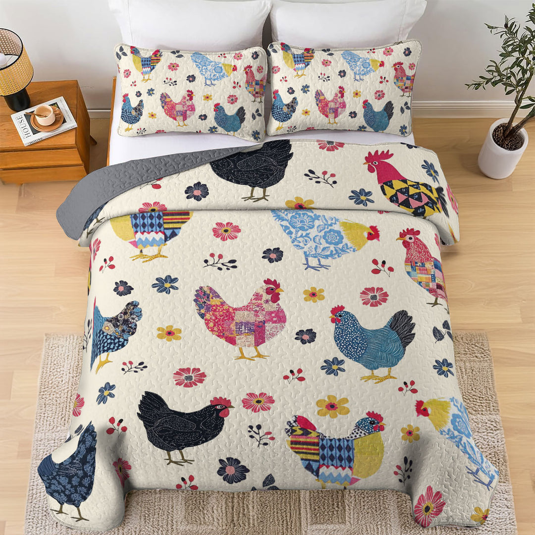 All Season Quilt 3-Piece Set Cozy Coop Comforter