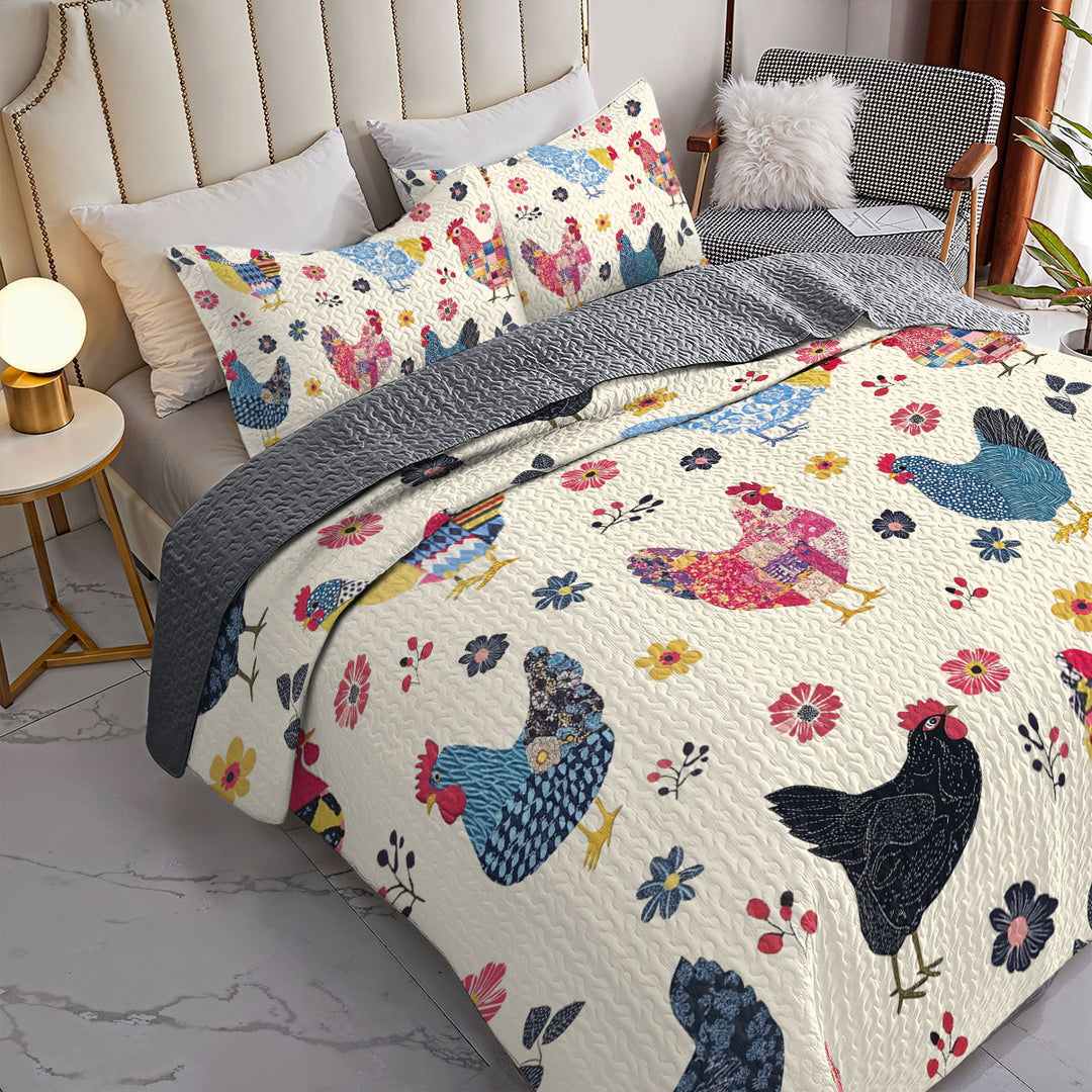 All Season Quilt 3-Piece Set Cozy Coop Comforter