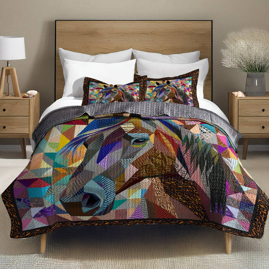 All Season Quilt 3-Piece Set Gorgeous Horse