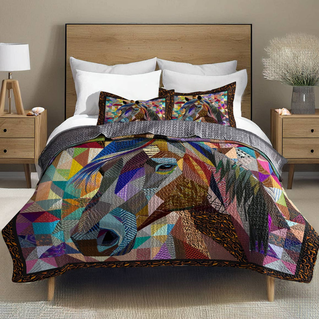 All Season Quilt 3-Piece Set Gorgeous Horse