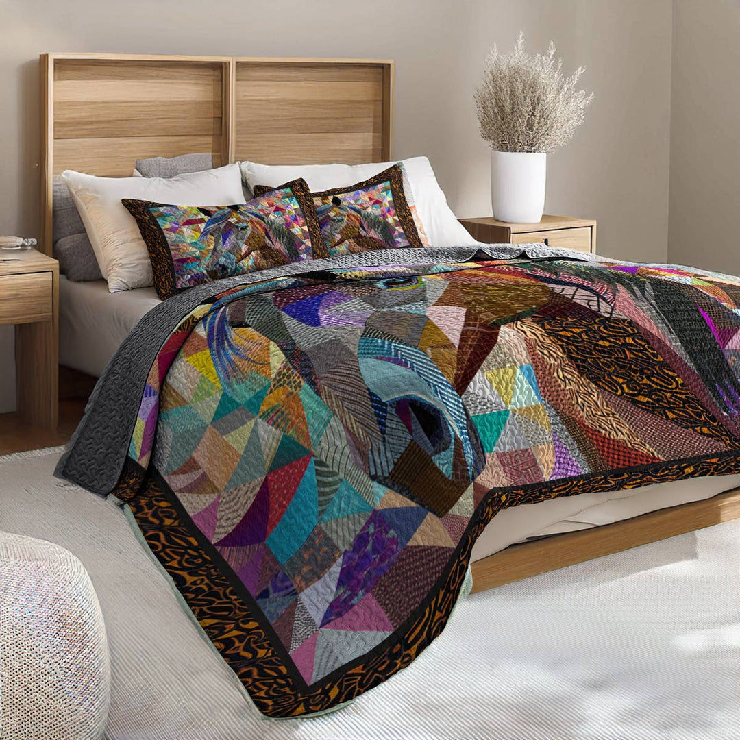 All Season Quilt 3-Piece Set Gorgeous Horse