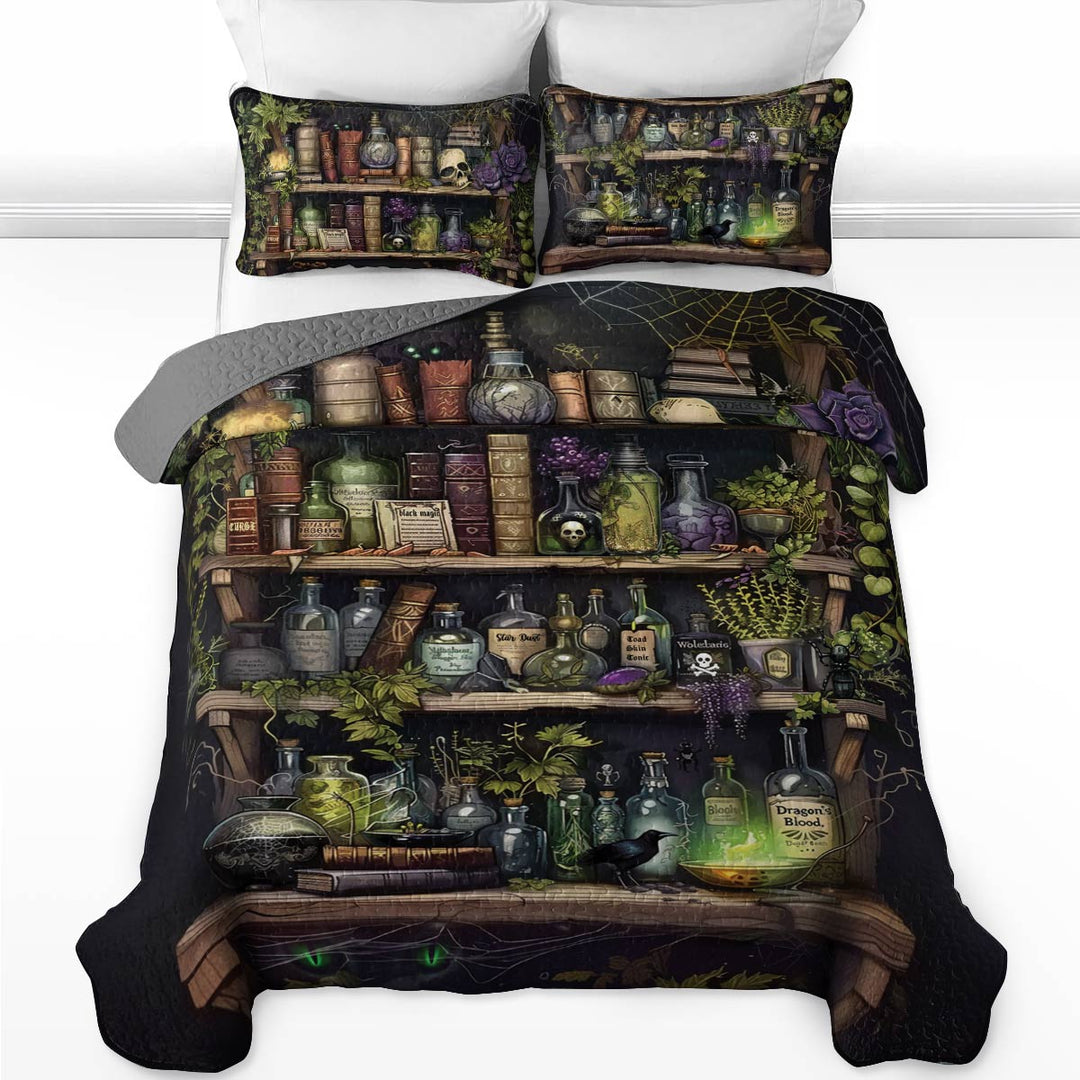 All Season Quilt 3-Piece Set Halloween Witch’s Potion