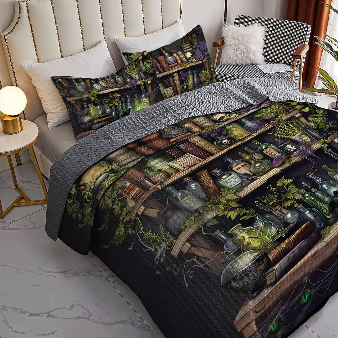 All Season Quilt 3-Piece Set Halloween Witch’s Potion
