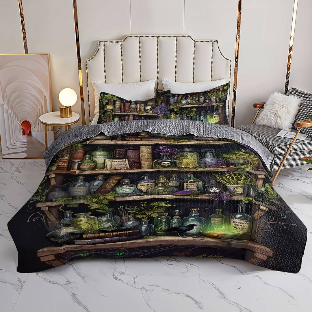All Season Quilt 3-Piece Set Halloween Witch’s Potion