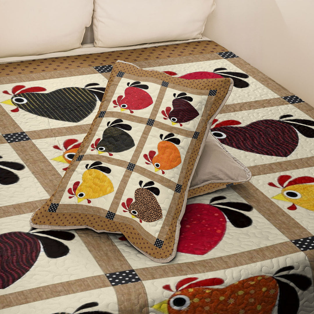 All Season Quilt 3-Piece Set Heartfelt Hen Haven
