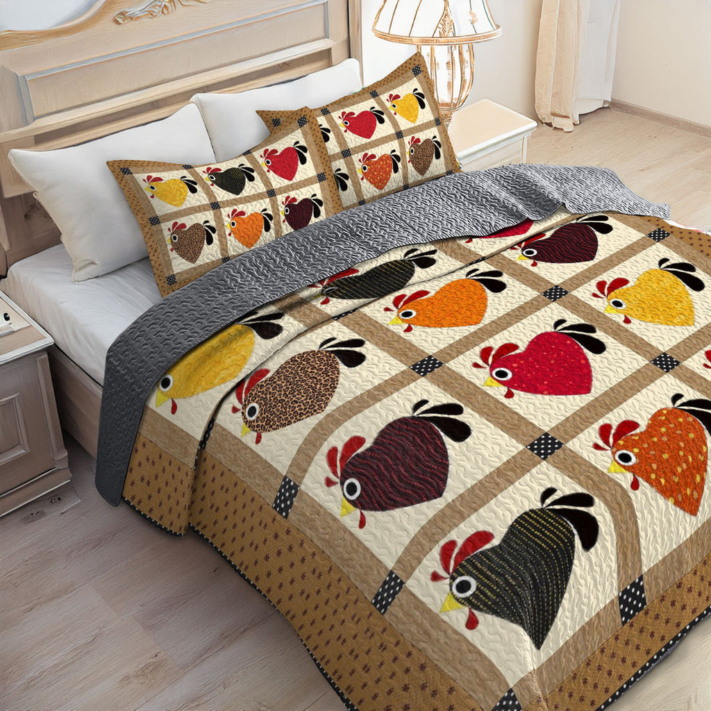 All Season Quilt 3-Piece Set Heartfelt Hen Haven