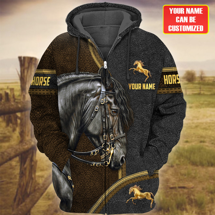 Custom Name Horse Lovers 3D Hoodie