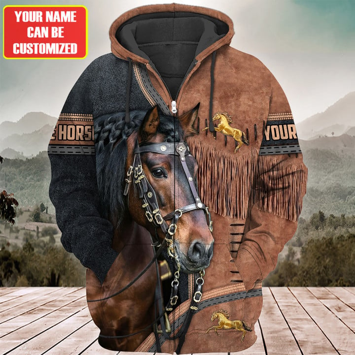 Custom Name Horse Lovers 3D Hoodie