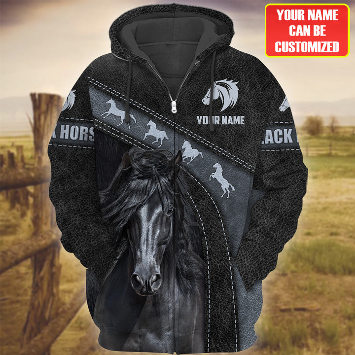 Custom Name Horse Lovers 3D Hoodie