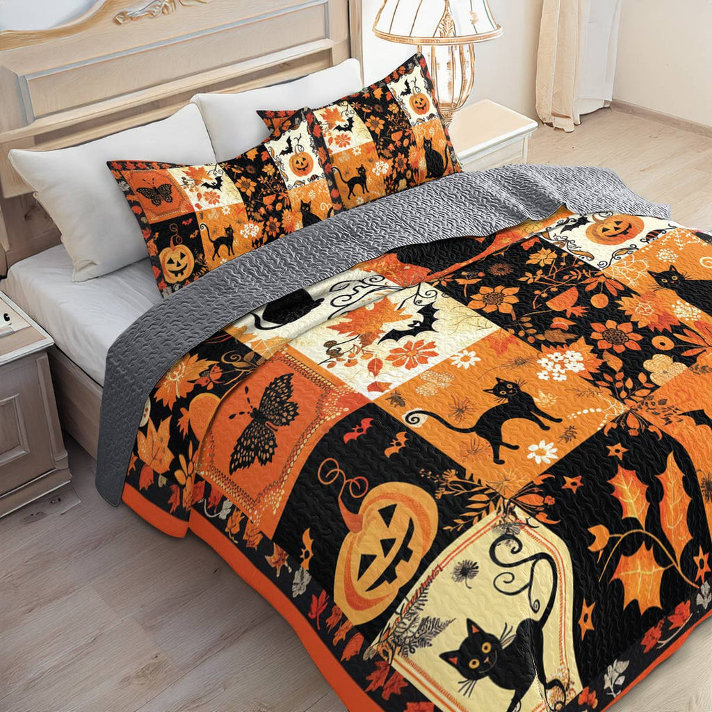 All Season Quilt 3-Piece Set Spooky Patches