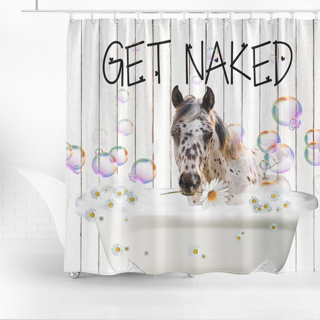 Appaloosa Get Naked Daisy Shower Curtain