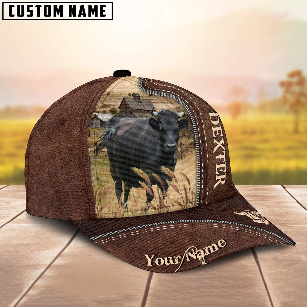 Dexter Customized Name Leather Pattern Cap
