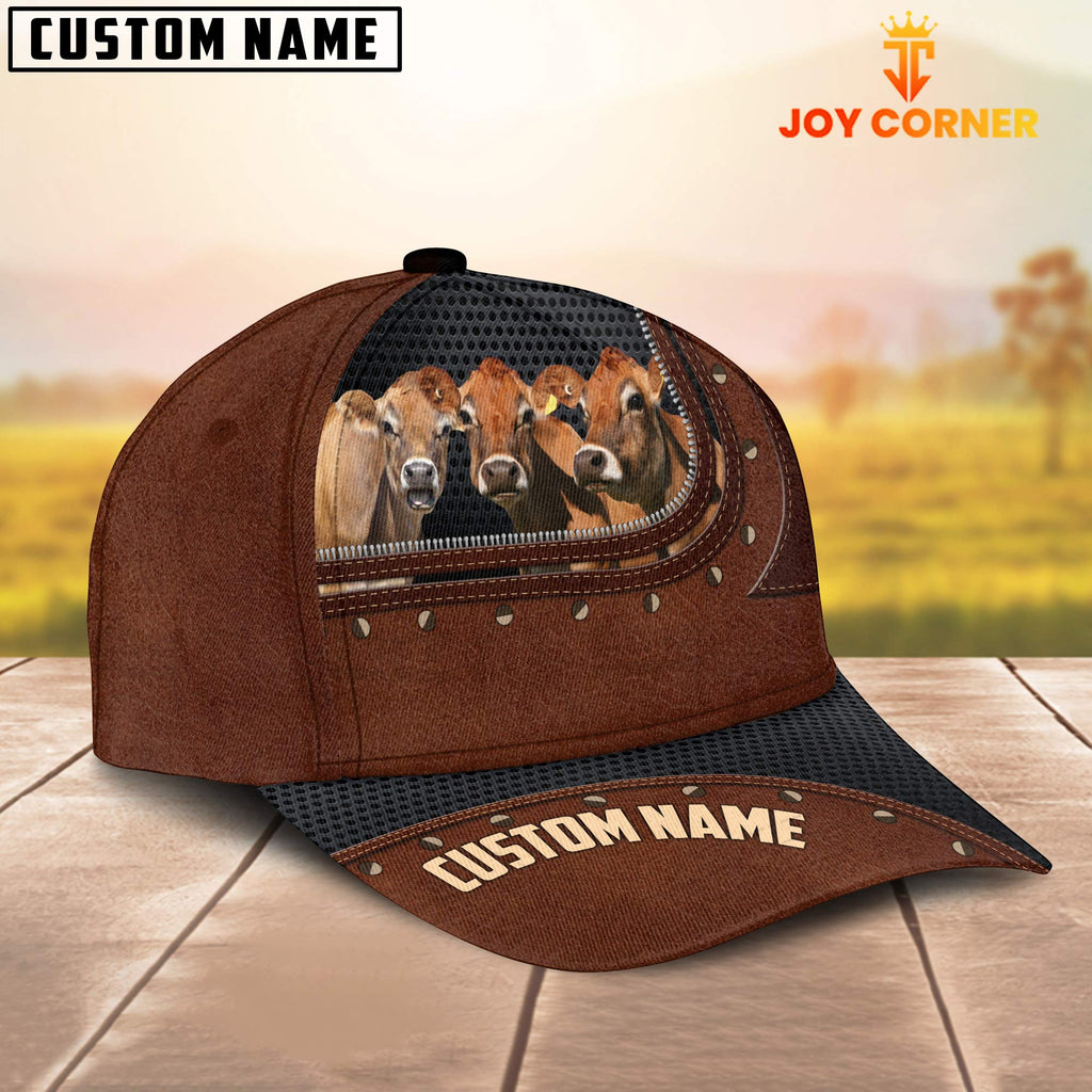 Jersey Happiness Zipper Pattern Customized Name Cap