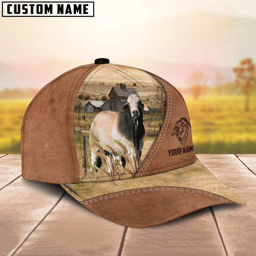 Brahman Customized Name Brown Cap