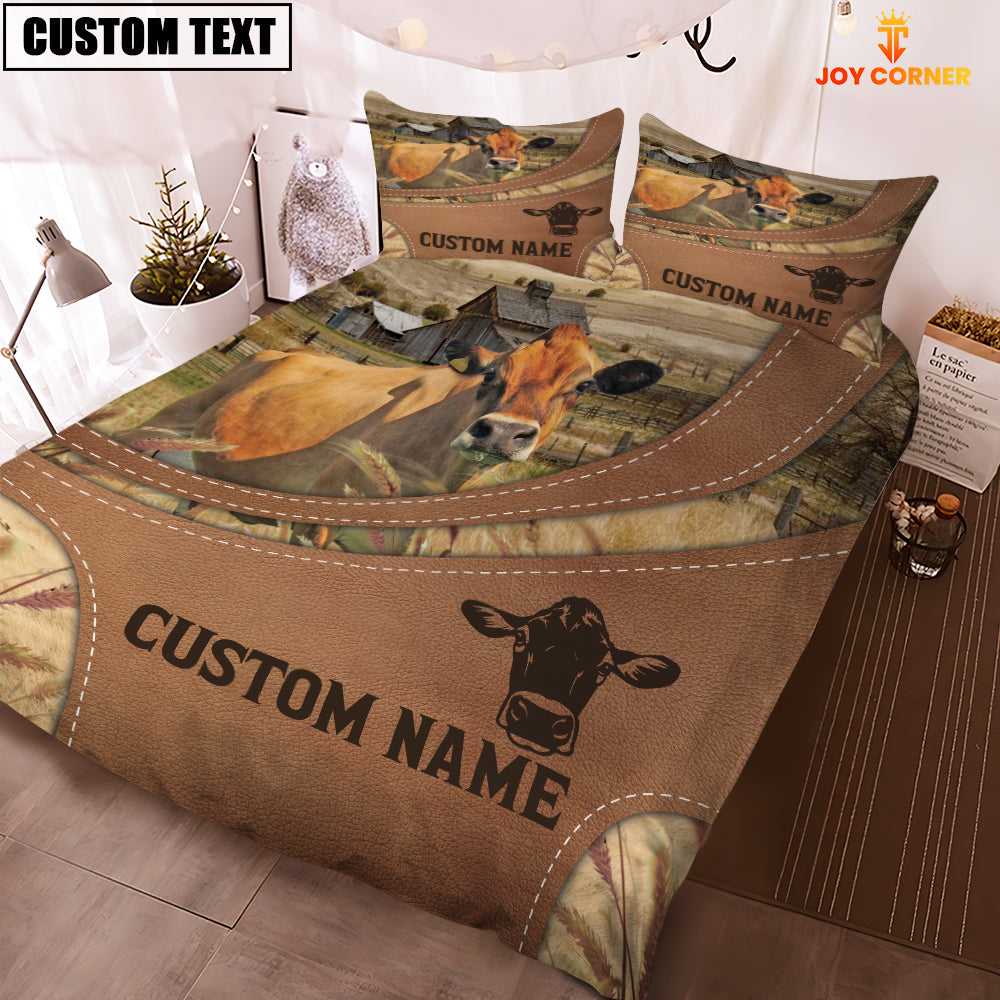 Custom Name Jersey On Farm Bedding Set