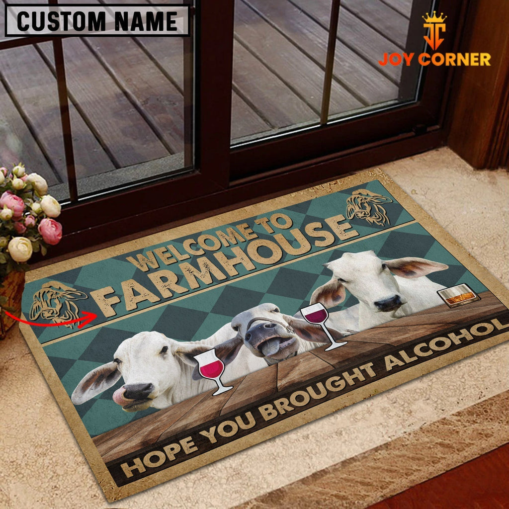 Brahman Hope You Bought Alcohol Custom Name Doormat