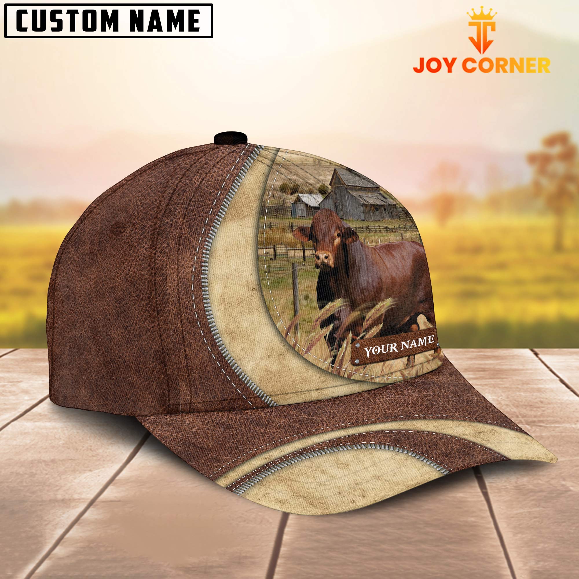 Beefmaster Customized Name Farm Barn Cap