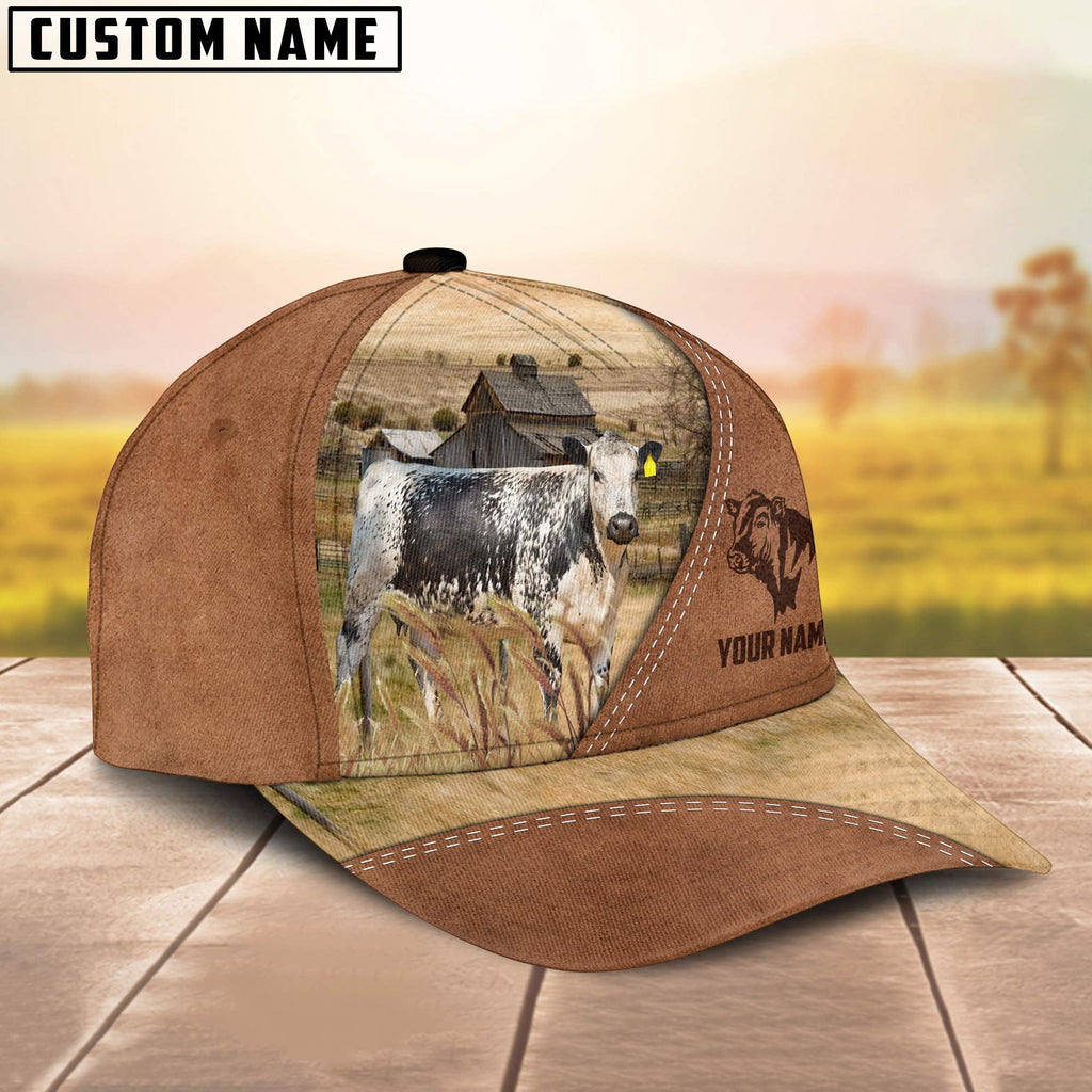 Speckle Park Customized Name Brown Cap