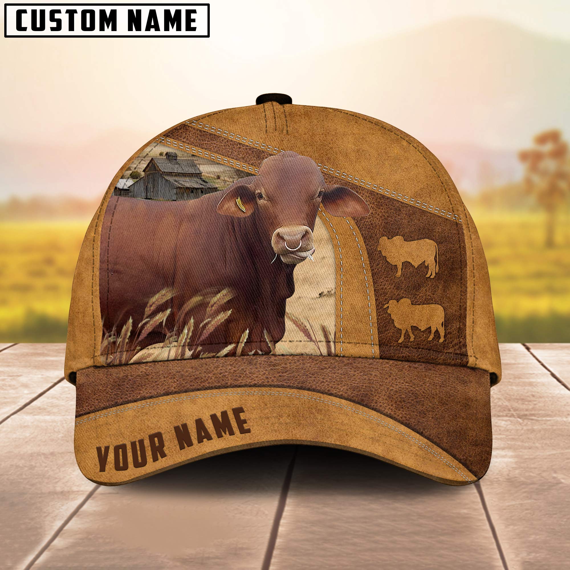 Brahmousin Custom Name Retro Cap