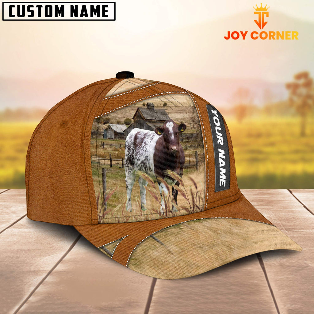 Shorthorn Customized Name Brown Cap