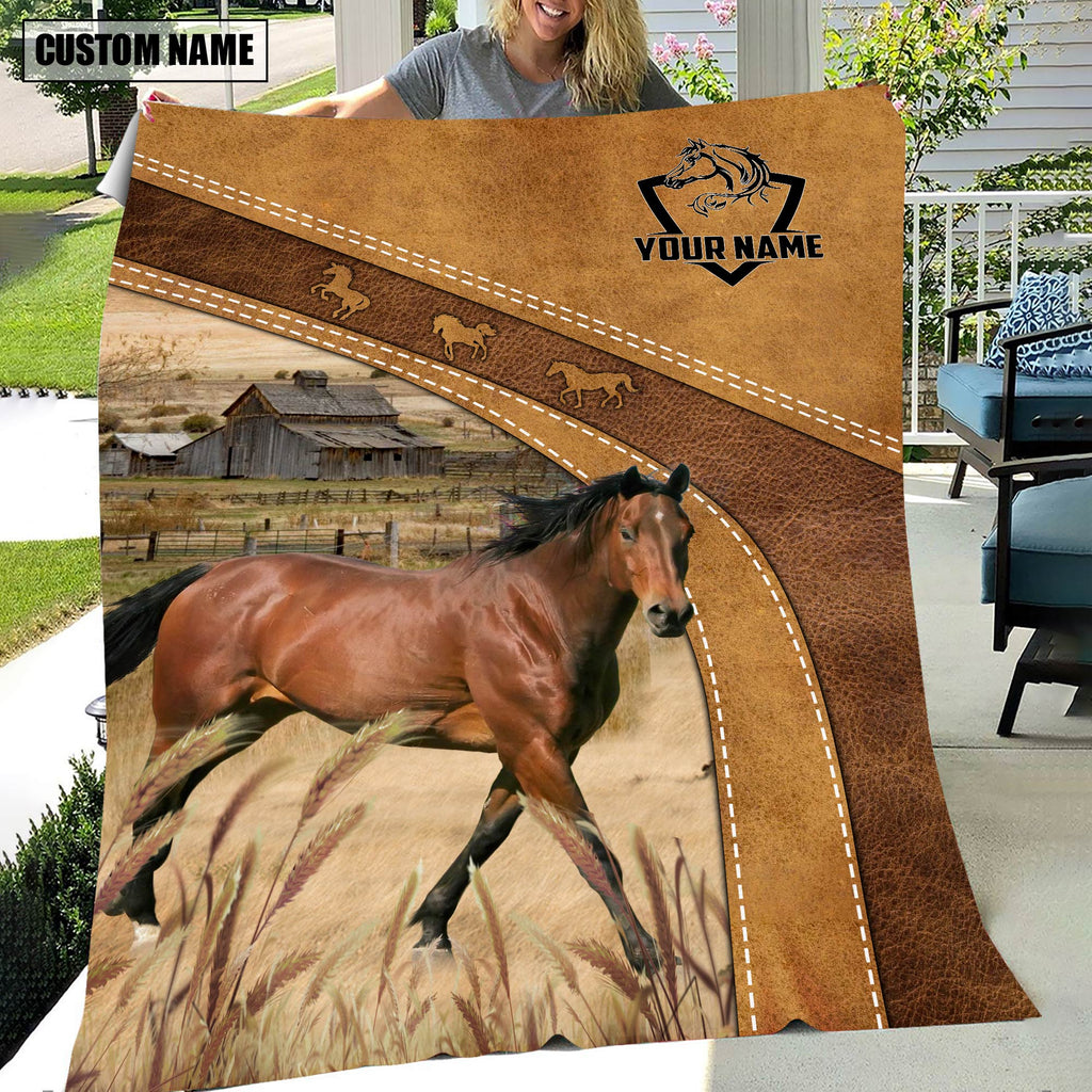 Horse Custom Name Blanket Collection