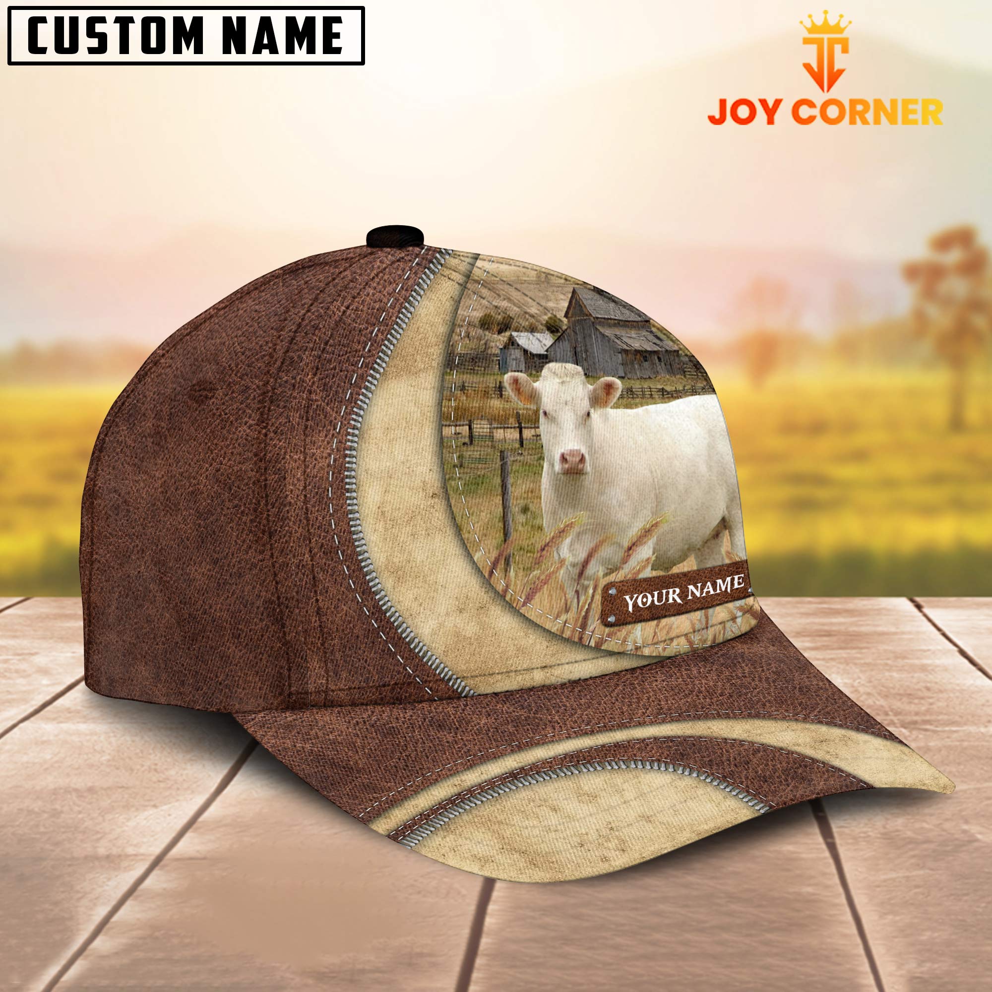 Charolais Customized Name Farm Barn Cap