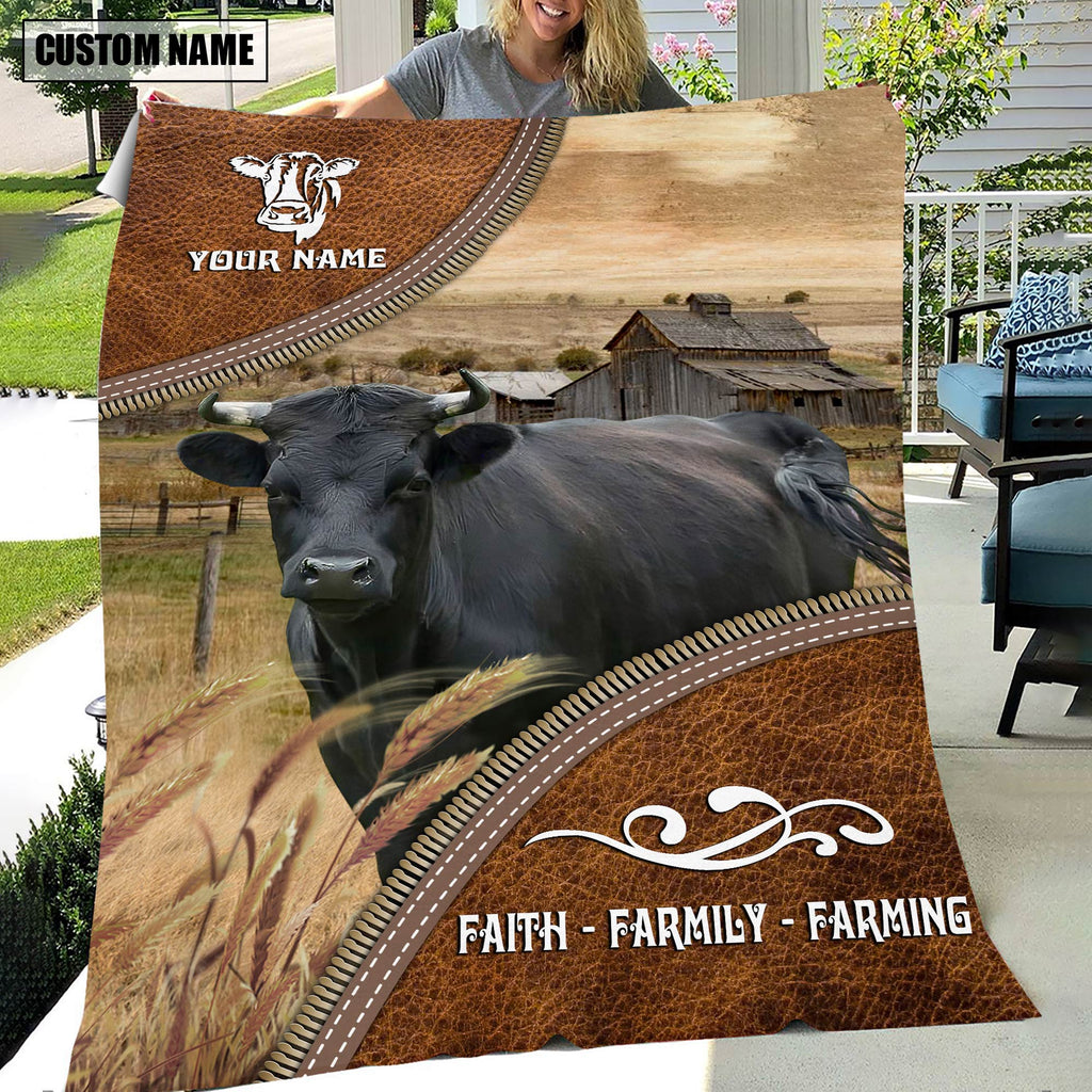 Personalized Name Dexter Faith Family Farming Blanket