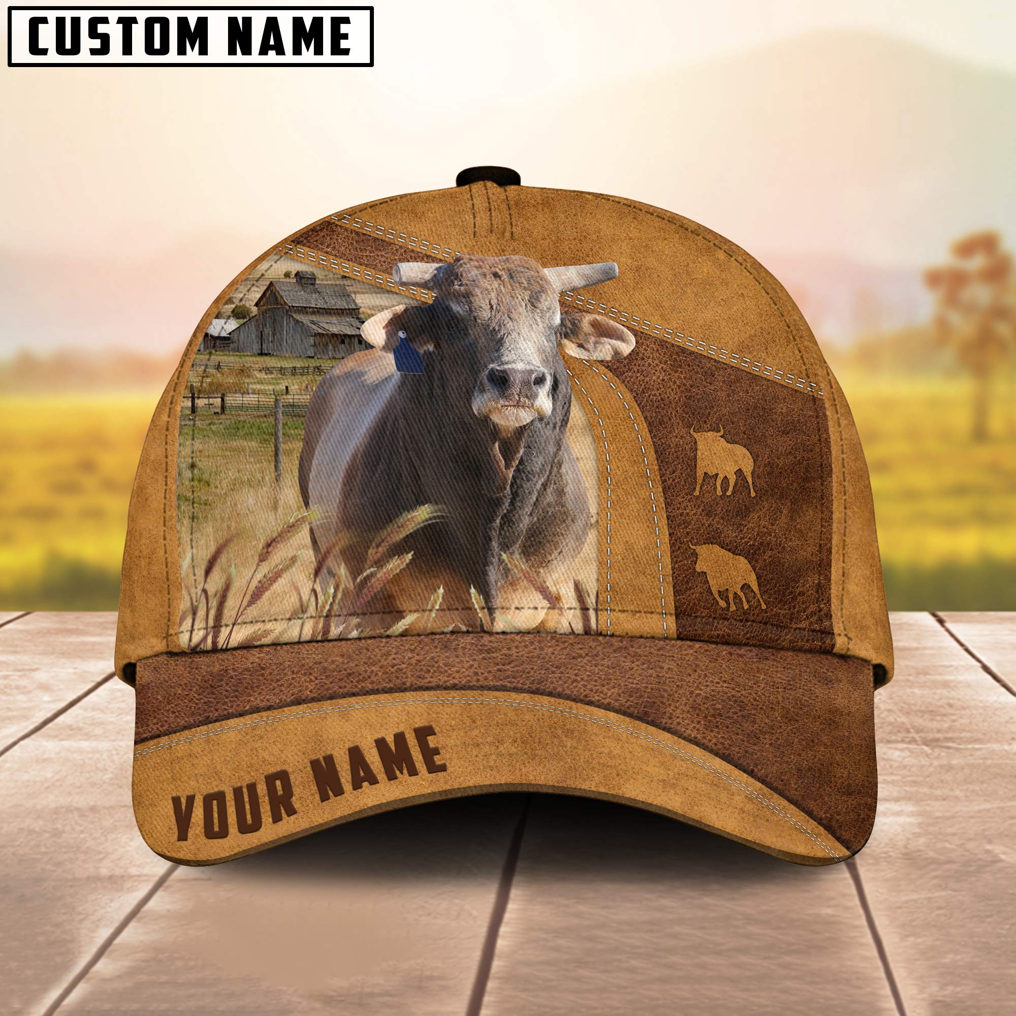 Bucking Bull Custom Name Cap