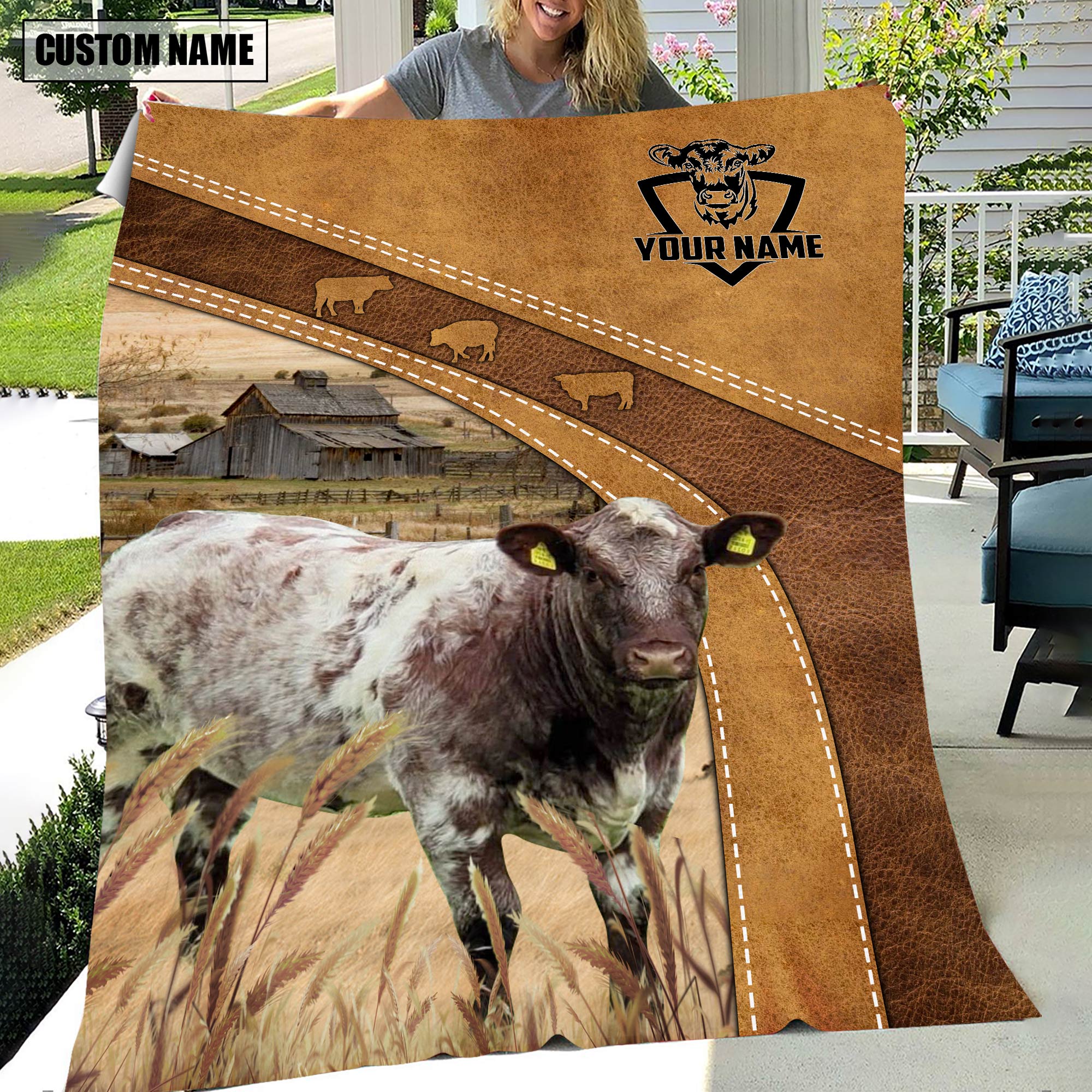 Shorthorn Custom Name Blanket Collection