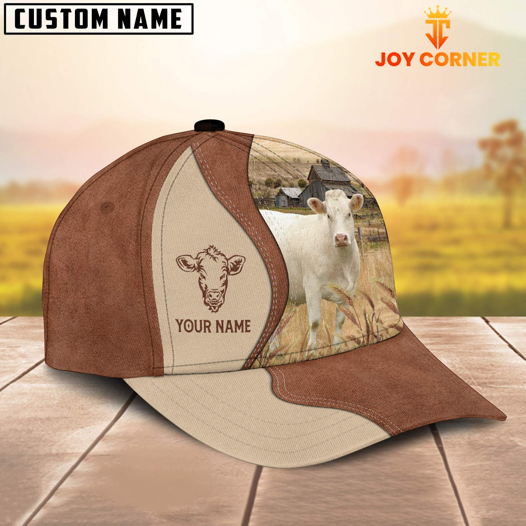 Charolais No Horn Customized Name Choco Cap