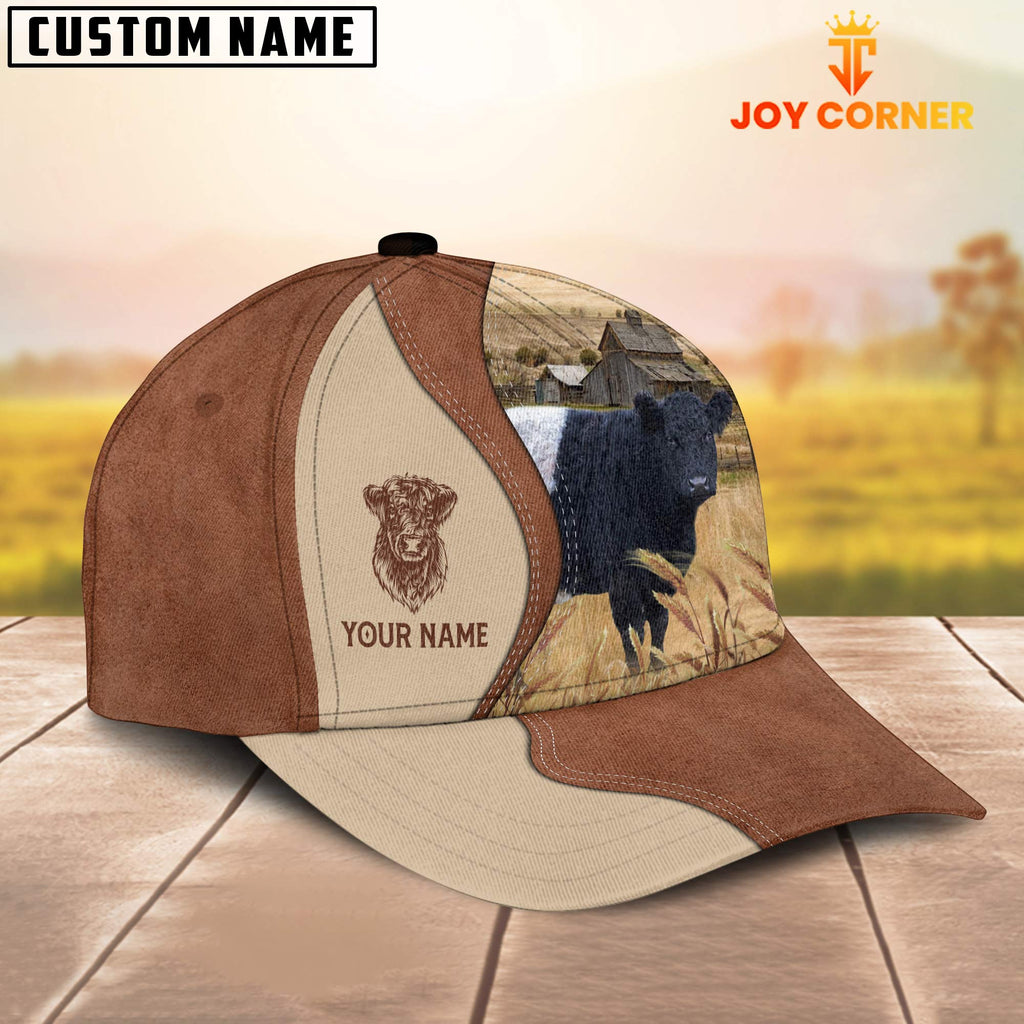 Belted Galloway Customized Name Choco Cap