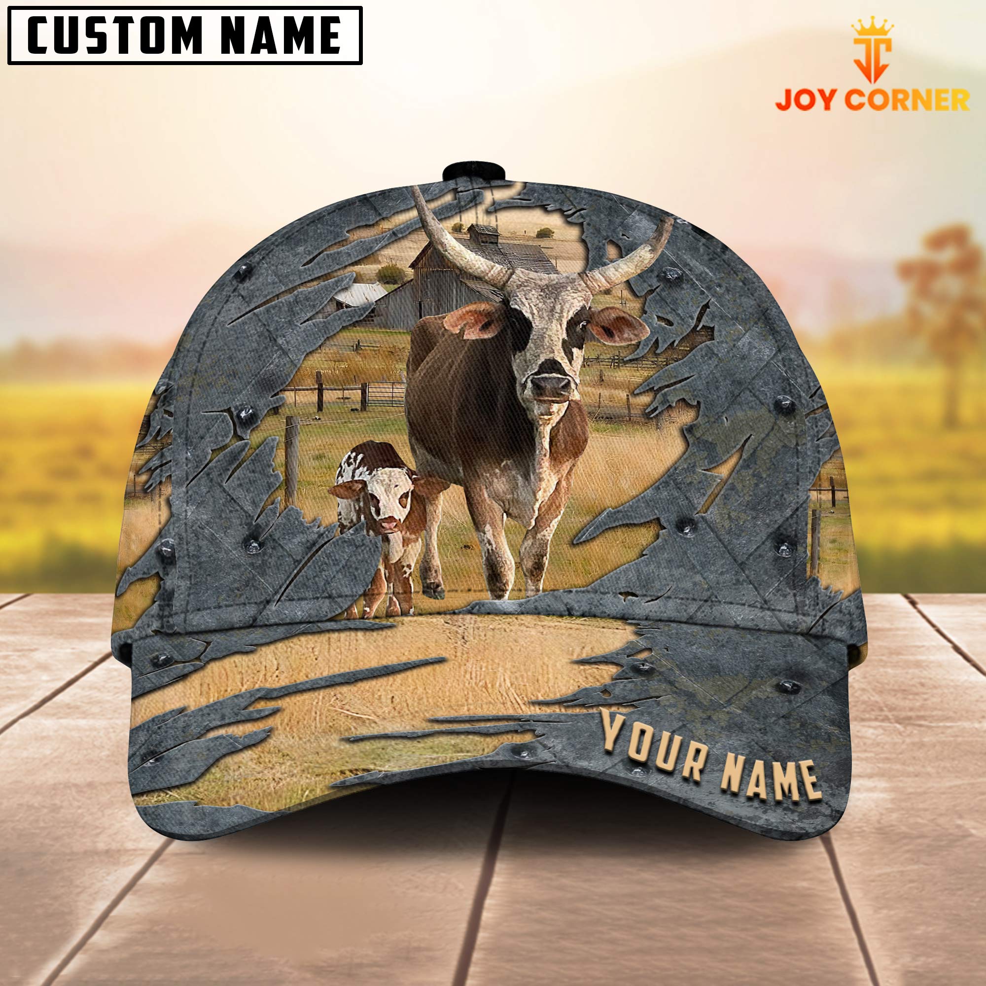 Cows Customized Name Cap 1