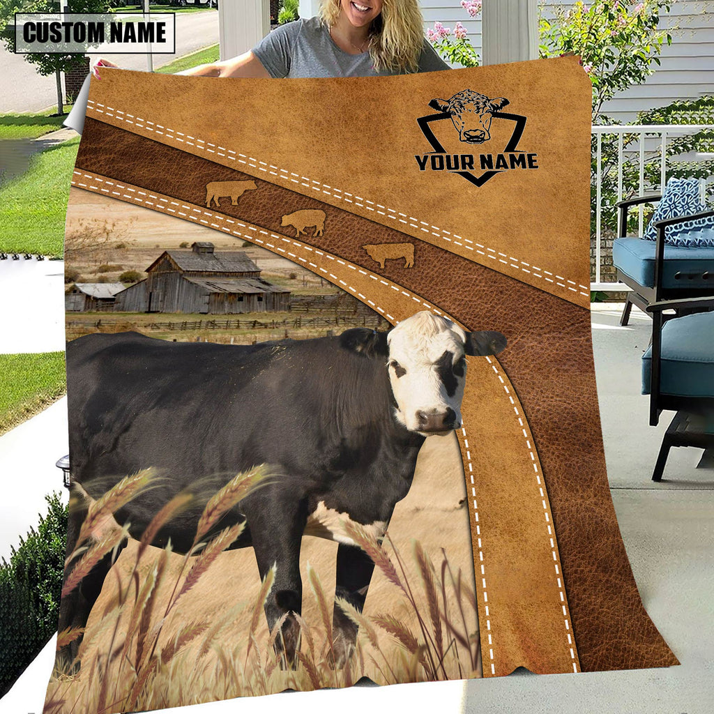 Black Hereford Custom Name Blanket Collection
