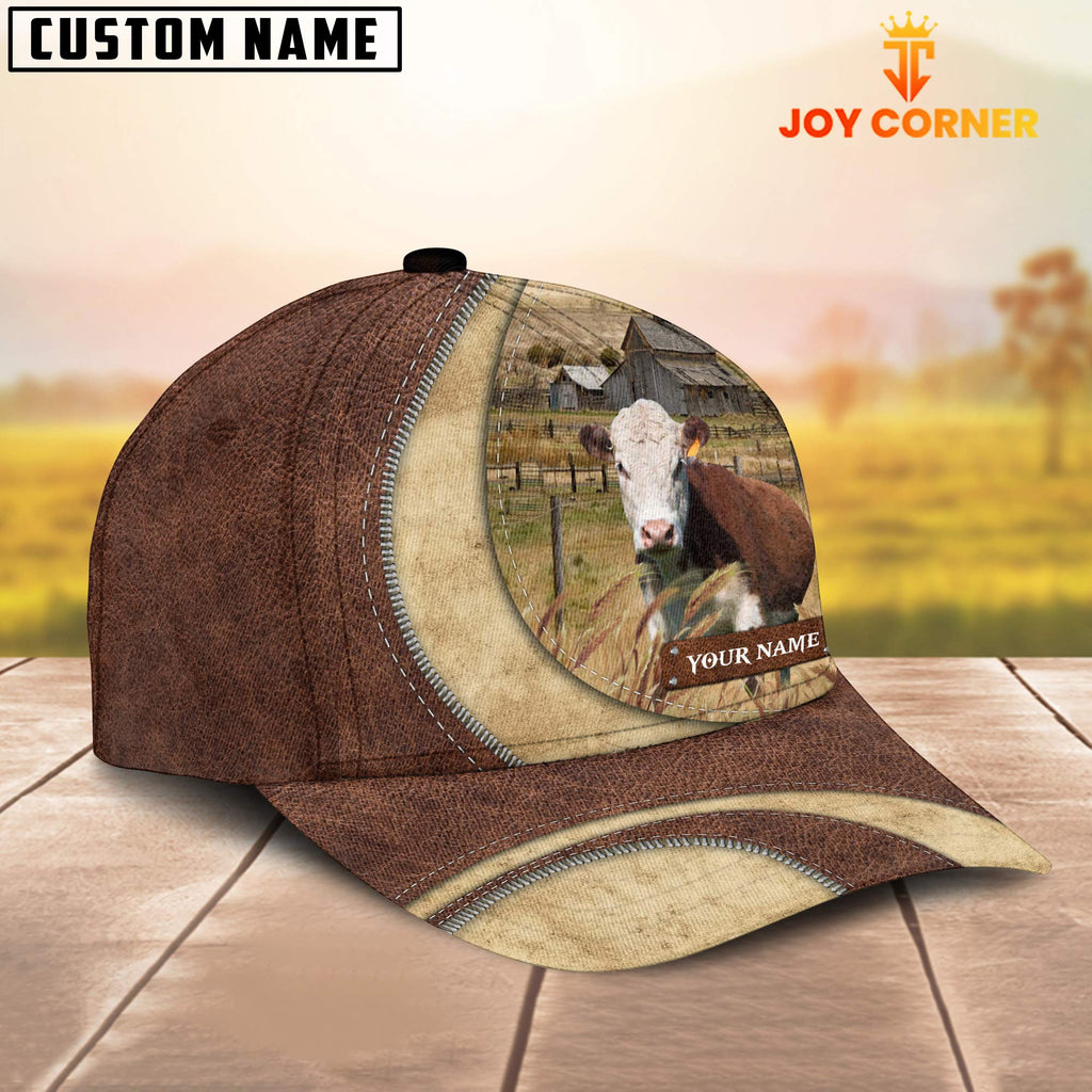 Hereford Customized Name Farm Barn Cap