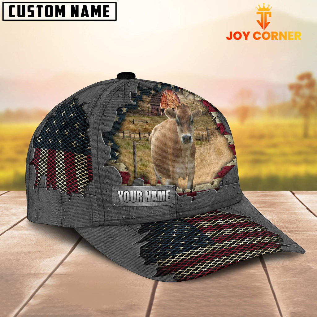 Jersey Customized Name US Flag Net Cap