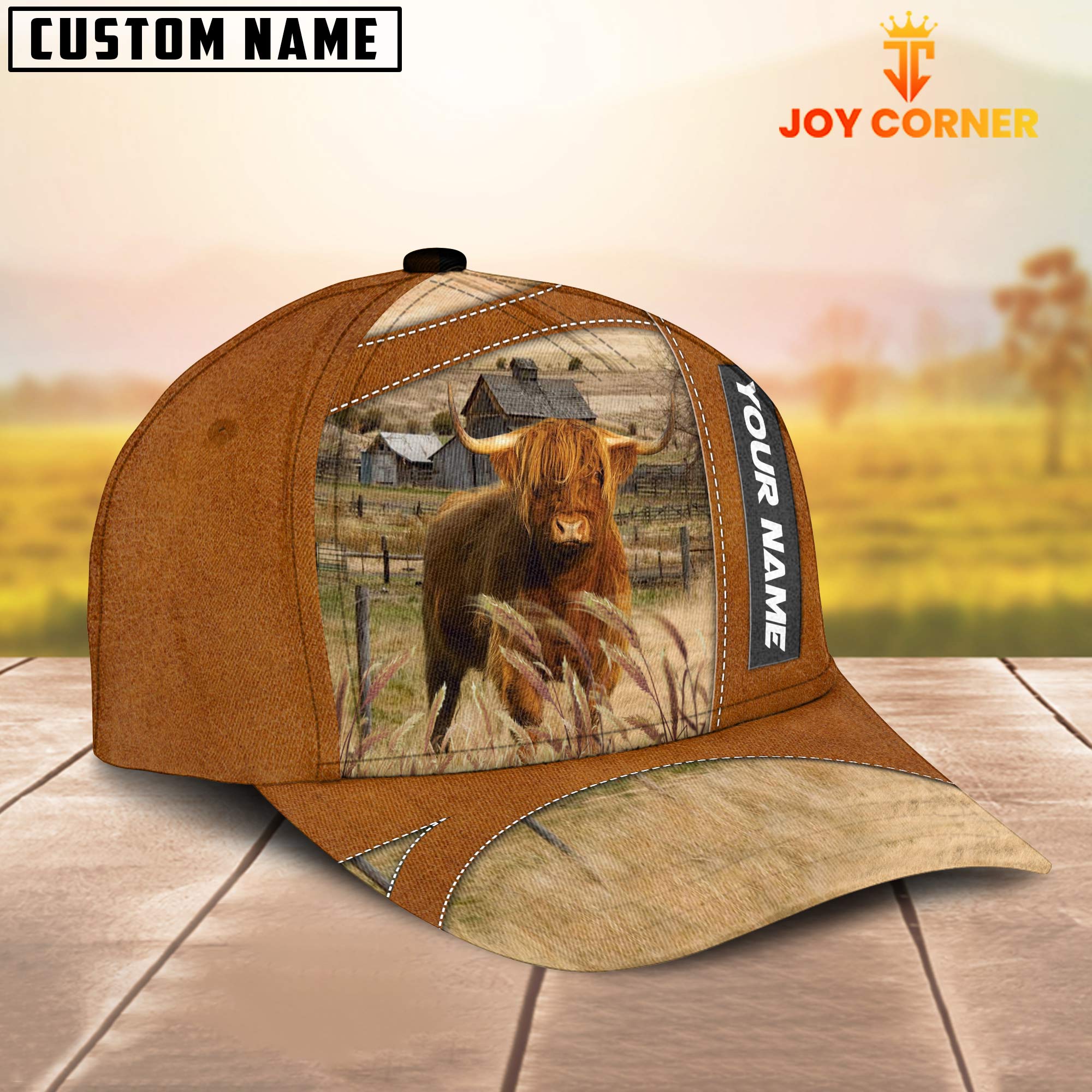Highland Customized Name Brown Cap