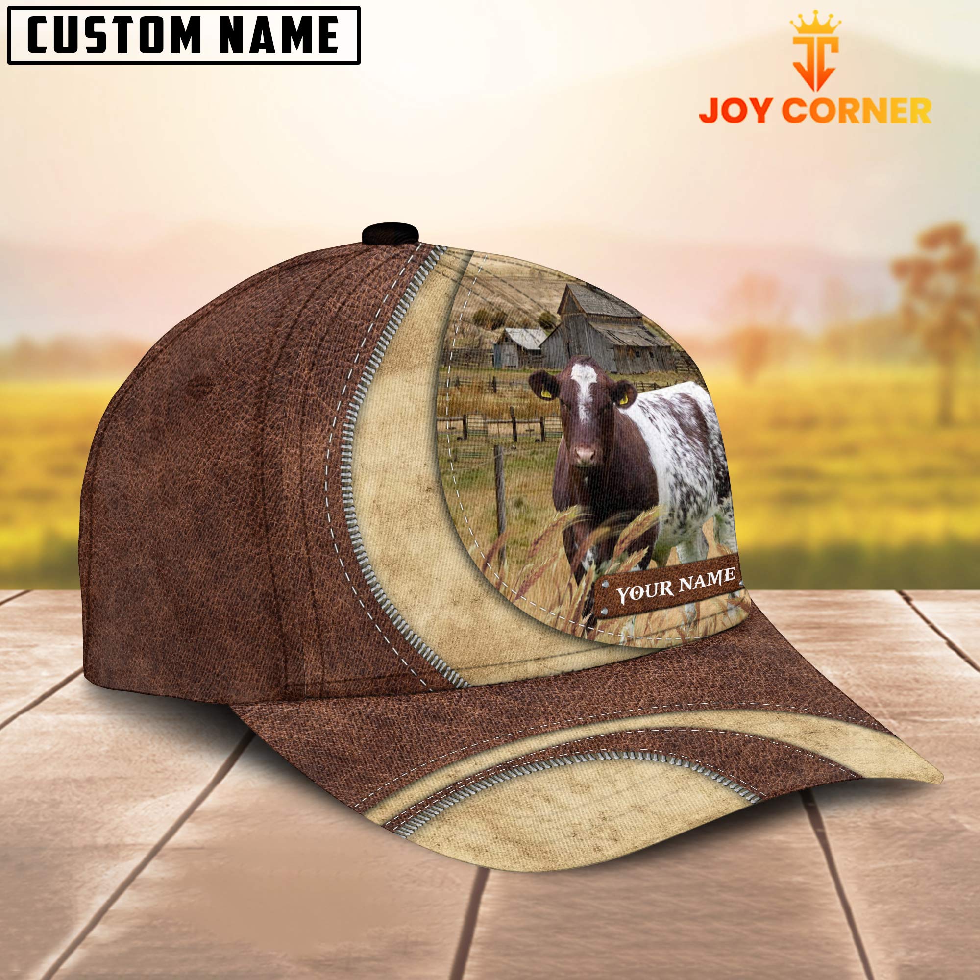 Shorthorn Customized Name Farm Barn Cap