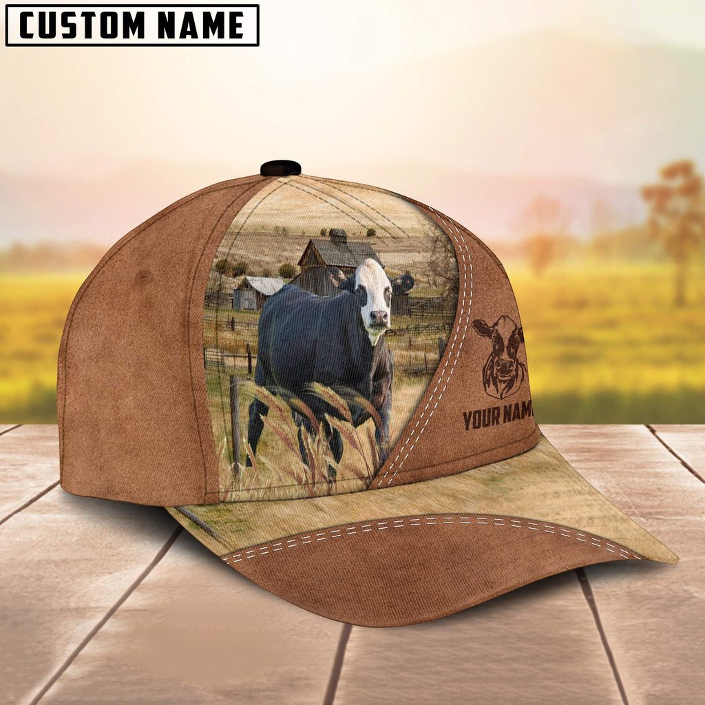 Black Baldy Customized Name Brown Cap