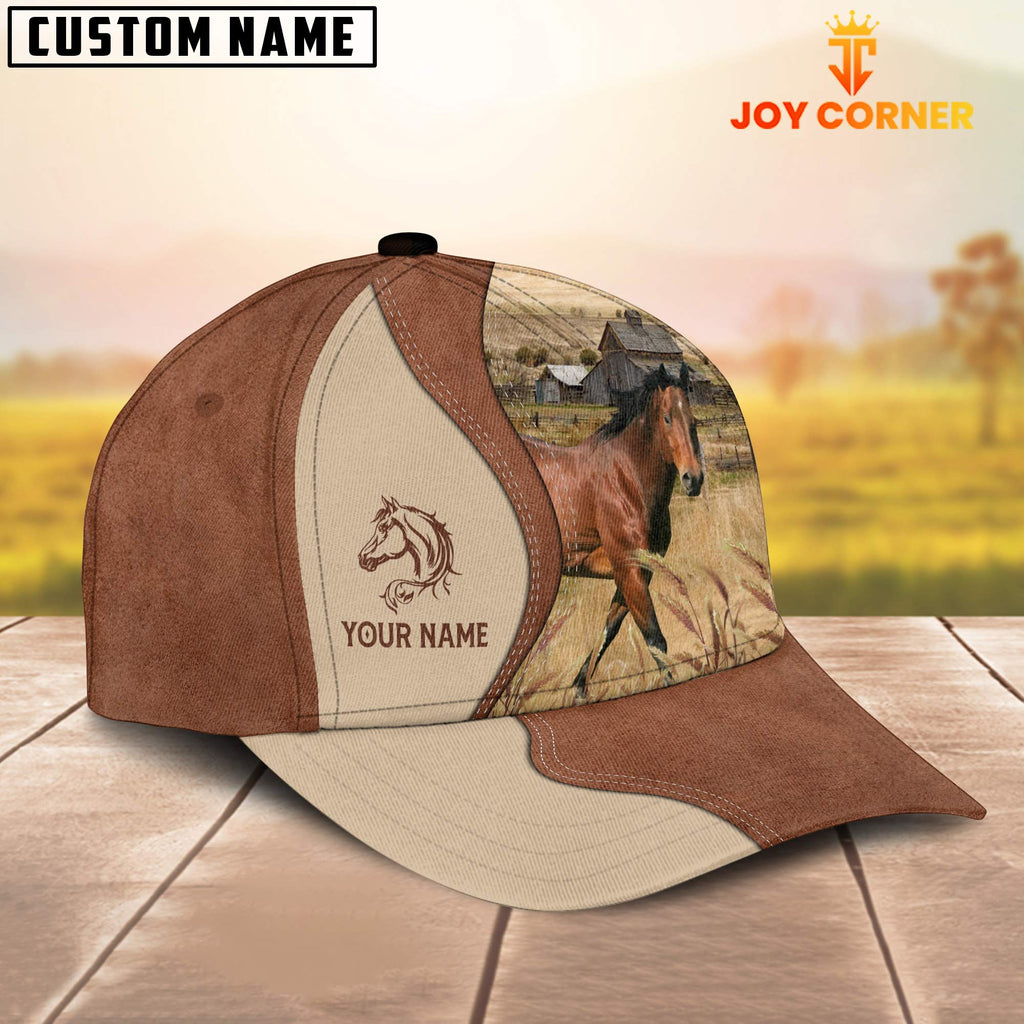 Horse Customized Name Choco Cap