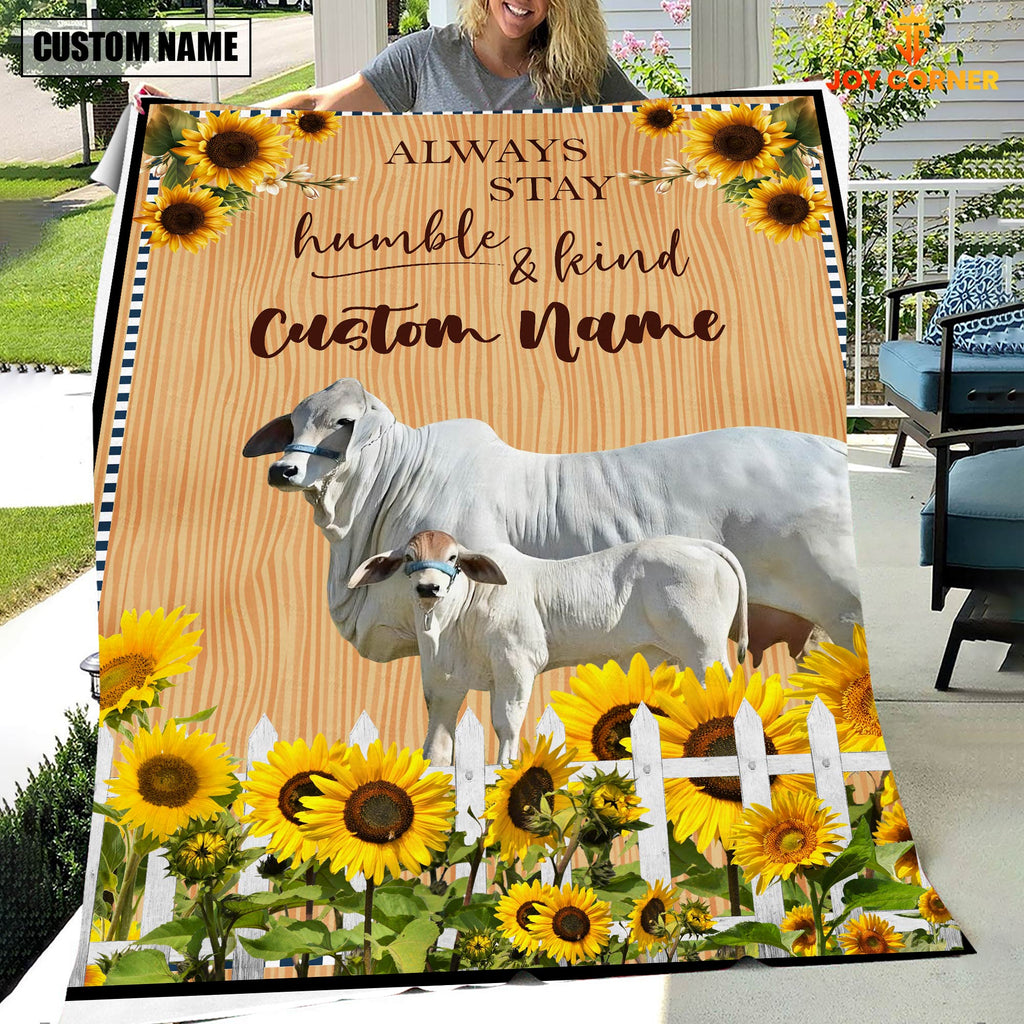 Brahman Custom Name - Always Stay Humble and Kind Blanket