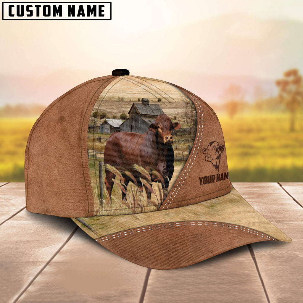 Beefmaster Customized Name Brown Cap
