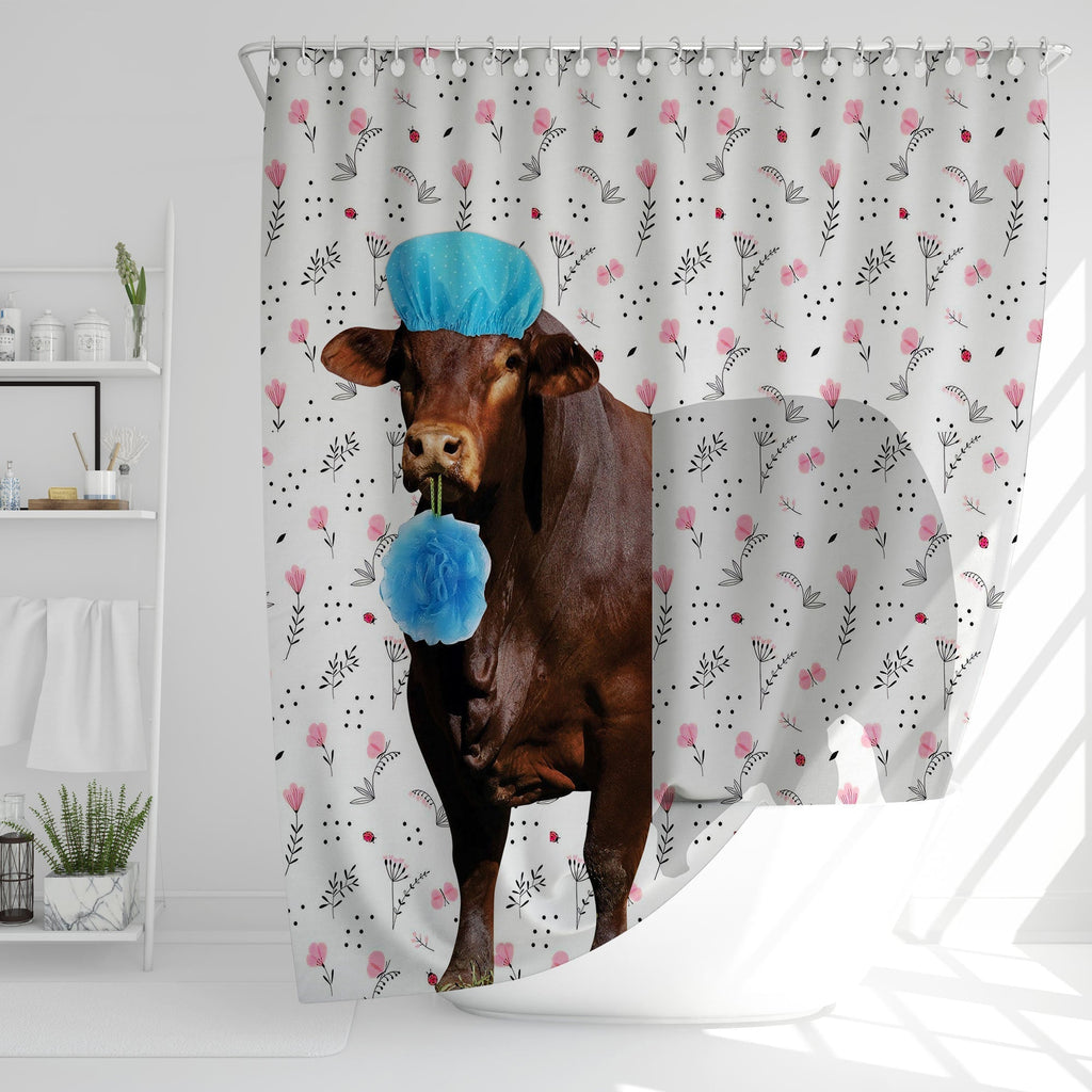 Beefmaster Flower 3D Shower Curtain
