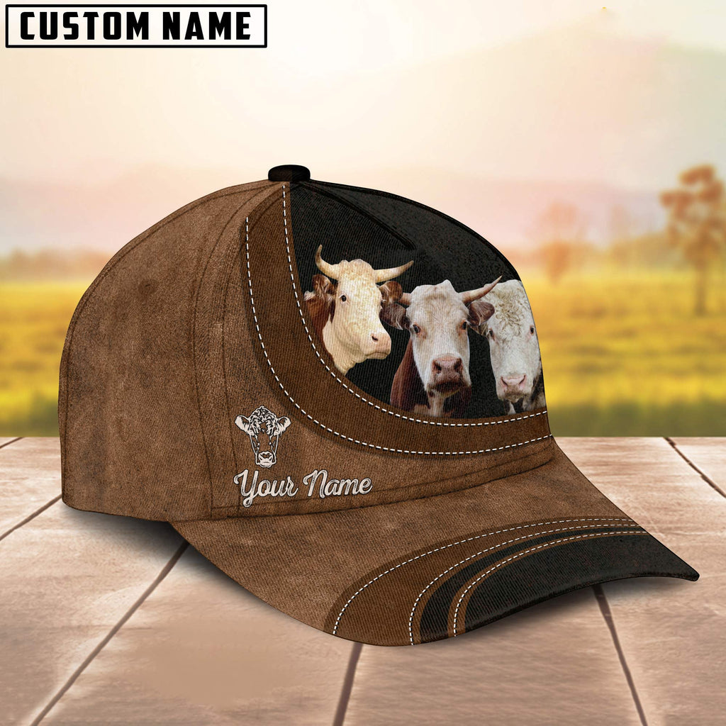 Horn Hereford Happiness Customized Name Cap