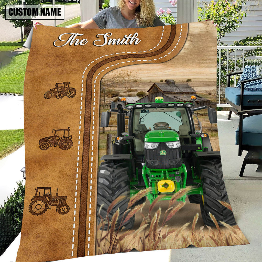 Tractor Custom Name Blanket Collection