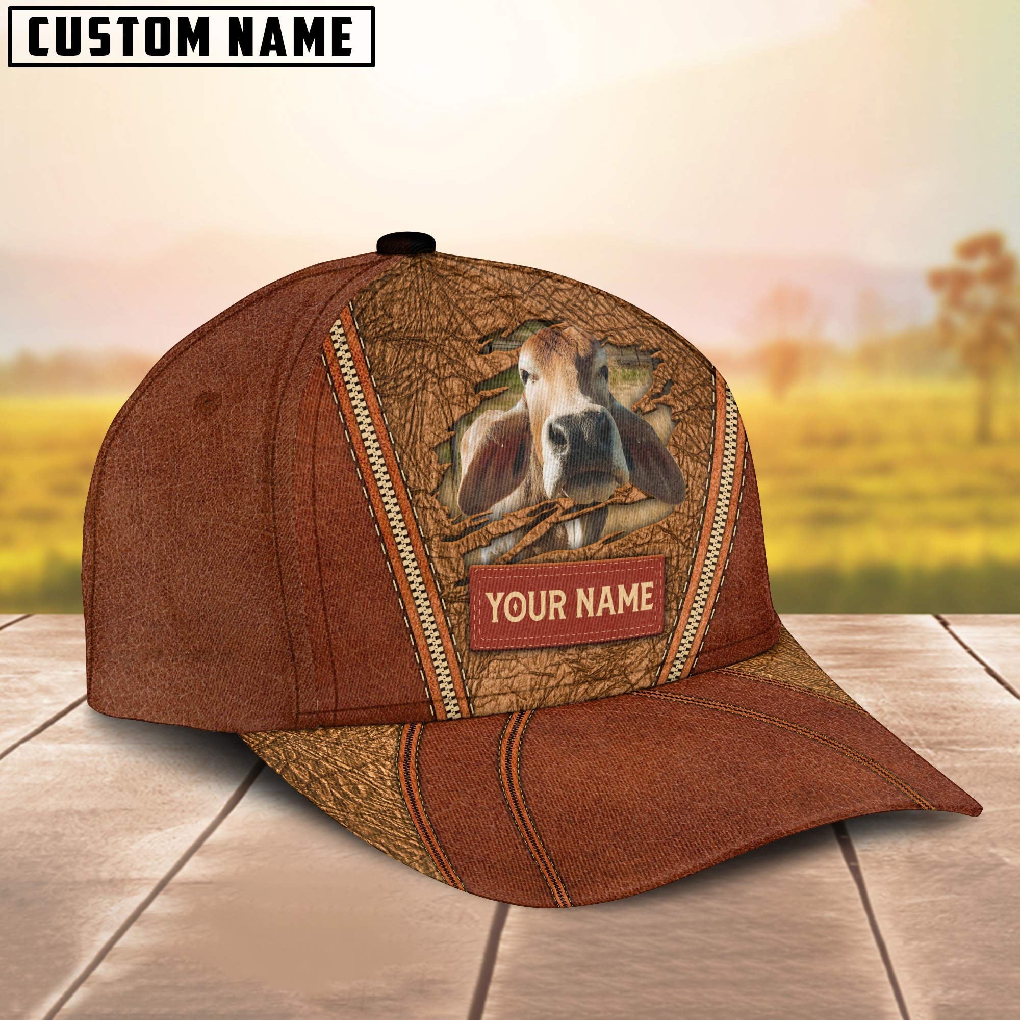 Happy Brahman Customized Name Cap