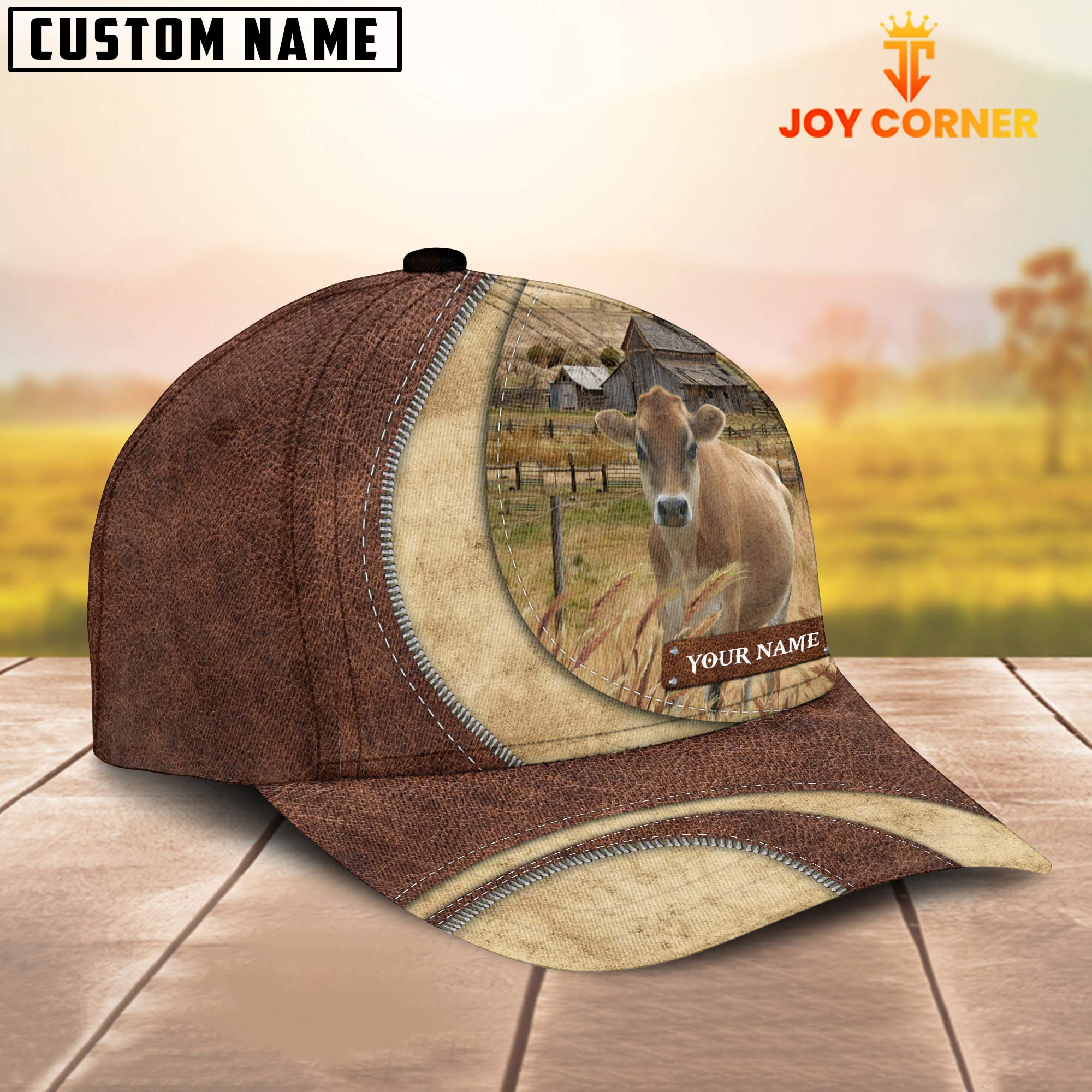 Jersey Customized Name Farm Barn Cap