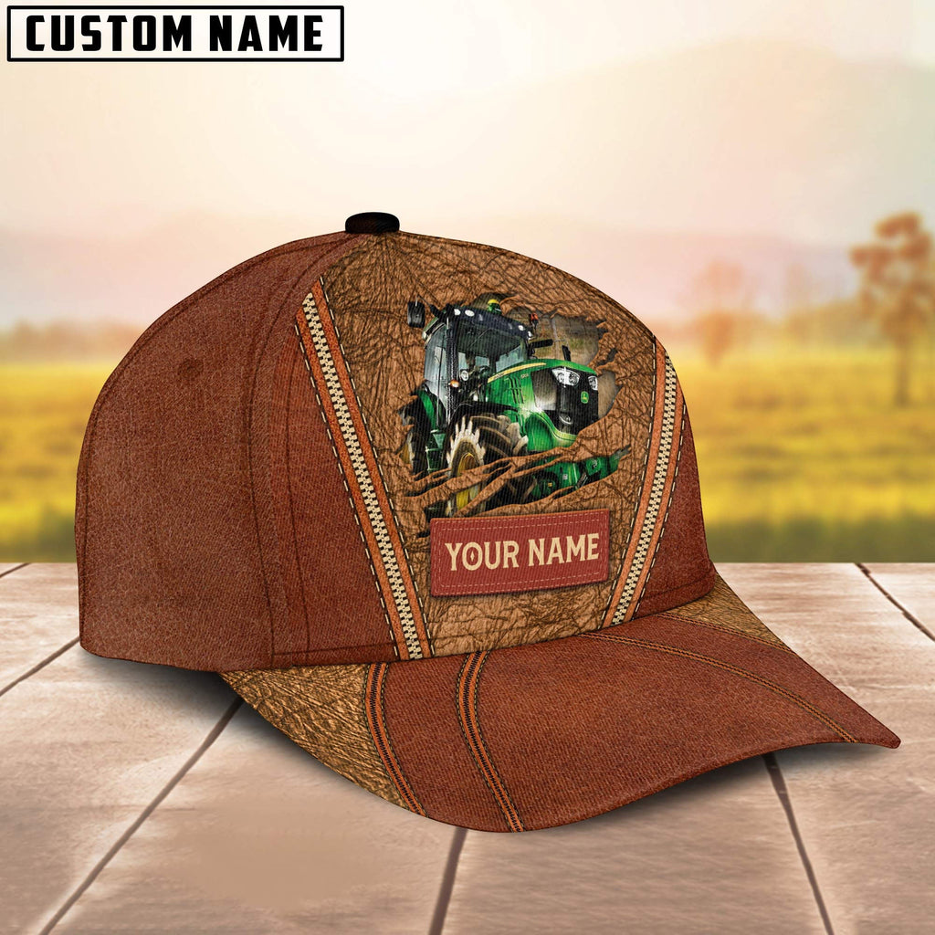 Happy Tractor Customized Name Cap