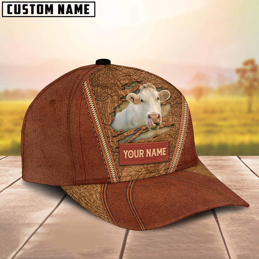 Happy Charolais No Horn Customized Name Cap