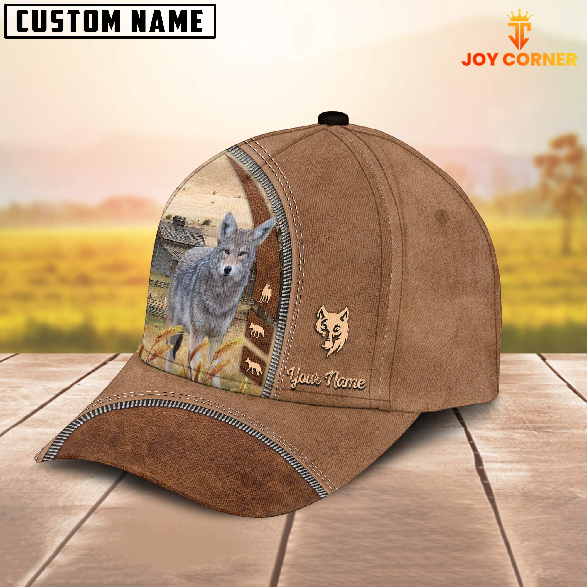 Coyotes Farming Land Customized Name Cap