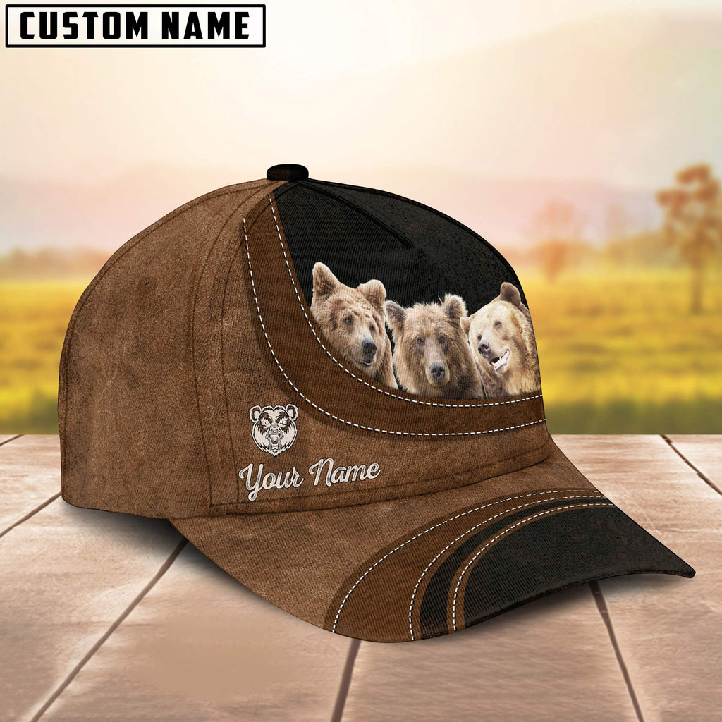 Bears Happiness Customized Name Cap